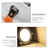 Ultra Thin Downlight Aluminum Recessed Led Downlight Silver White-Silver 3W 5W 7W 9W AC220V Led Ceiling Lamp Spot Led Lighting