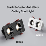 Angle Adjust LED Recessed Downlight Dimmable 14W 24W Ceiling Spot Light 3000K/4000K/6000K Home Aisle