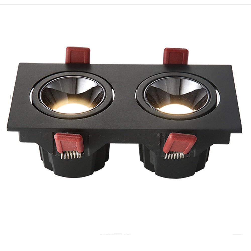 Angle Adjust LED Recessed Downlight Dimmable 14W 24W Ceiling Spot Light 3000K/4000K/6000K Home Aisle