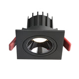 Angle Adjustable Anti-glare Square LED COB Recessed Downlight 7W 12W LED Ceiling Spot Light Kitchen Living room Indoor