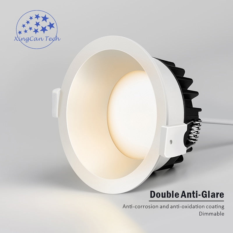 Anti-corrosion Dimmable LED Downlight Anti-Glare led Ceiling Lamp LED Spot Lighting Bedroom Kitchen led Recessed Downlight