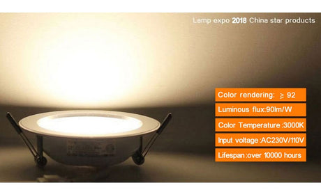 Waterproof LED Downlight Dimmable 18W 15W 12W 9W 7W 5W Warm White Cold White Recessed LED Lamp Spot Light AC220V AC110