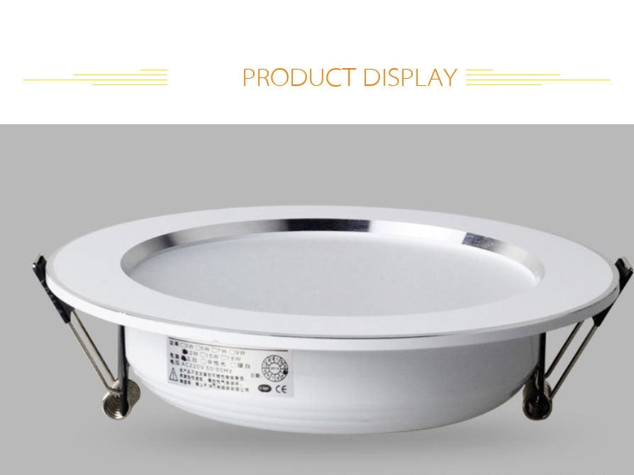 Waterproof LED Downlight Dimmable 18W 15W 12W 9W 7W 5W Warm White Cold White Recessed LED Lamp Spot Light AC220V AC110