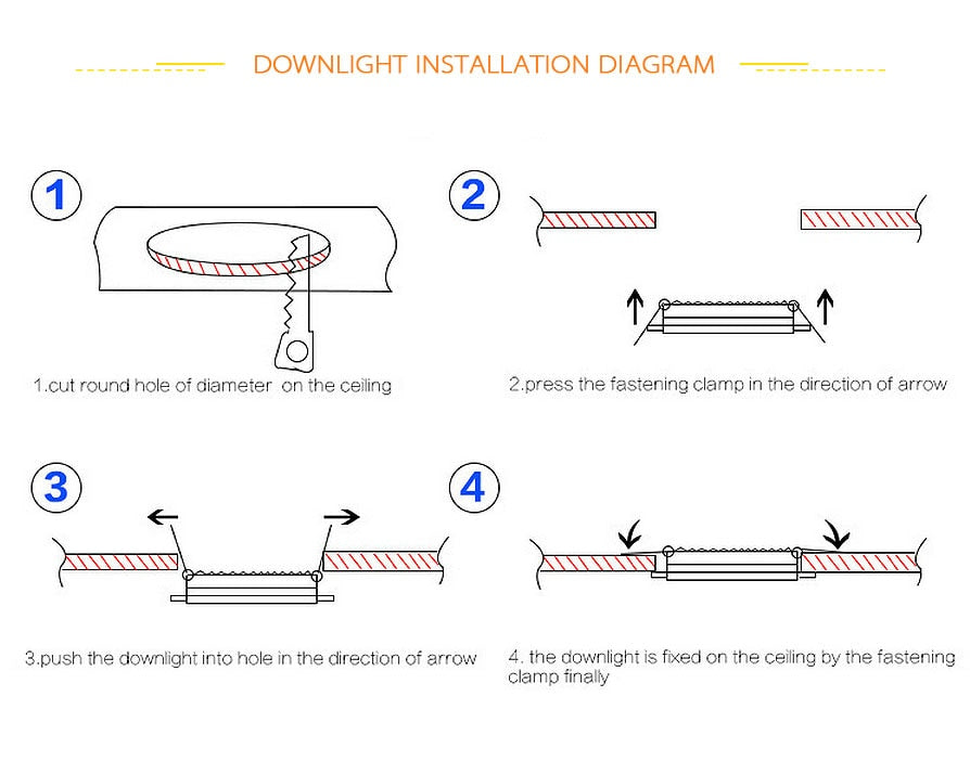 Waterproof LED Downlight Dimmable 18W 15W 12W 9W 7W 5W Warm White Cold White Recessed LED Lamp Spot Light AC220V AC110