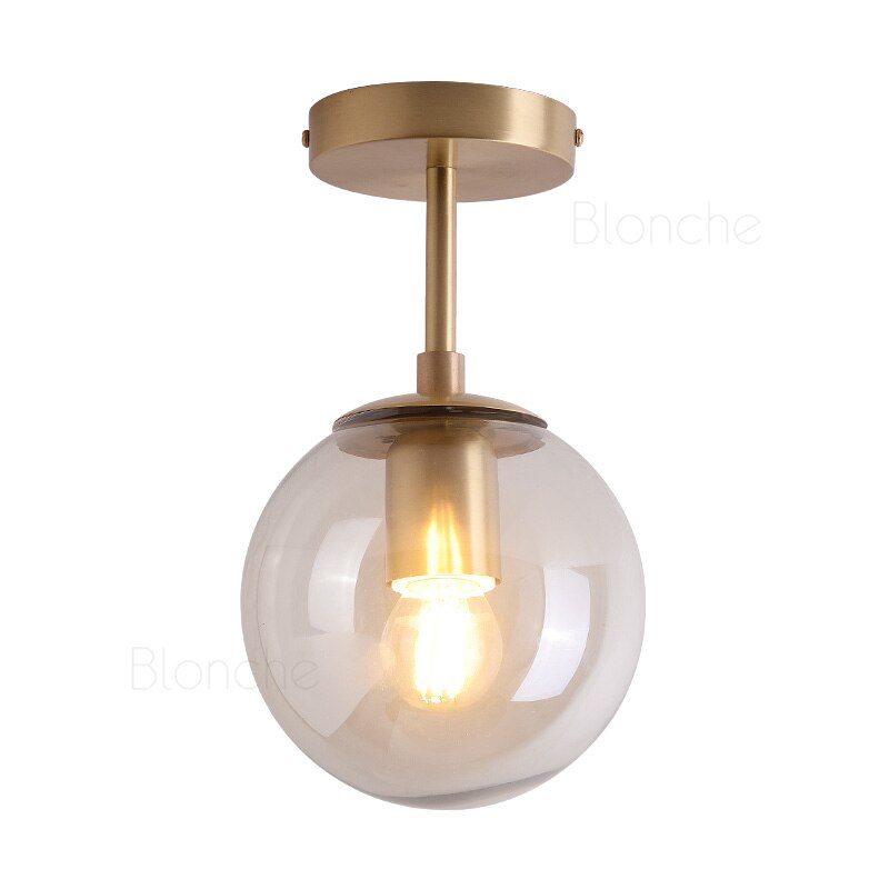 Modern LED Downlight Surface Mounted Light Glass Ball Lamps Home Living Room Bedroom Bathroom Kitchen Indoor Decor Light Fixture