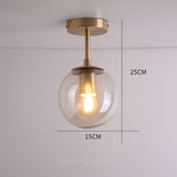 Modern LED Downlight Surface Mounted Light Glass Ball Lamps Home Living Room Bedroom Bathroom Kitchen Indoor Decor Light Fixture
