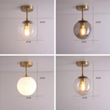 Modern LED Downlight Surface Mounted Light Glass Ball Lamps Home Living Room Bedroom Bathroom Kitchen Indoor Decor Light Fixture