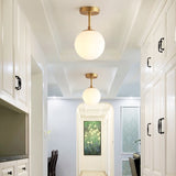 Modern LED Downlight Surface Mounted Light Glass Ball Lamps Home Living Room Bedroom Bathroom Kitchen Indoor Decor Light Fixture