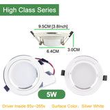 Kaguyahime 10 PCS LED Downlight 3W 5W 7W 12W 18W High Bright Downlights AC 110V 220V Round Recessed Panel Light LED Spot Lighting