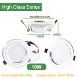 Kaguyahime 10 PCS LED Downlight 3W 5W 7W 12W 18W High Bright Downlights AC 110V 220V Round Recessed Panel Light LED Spot Lighting