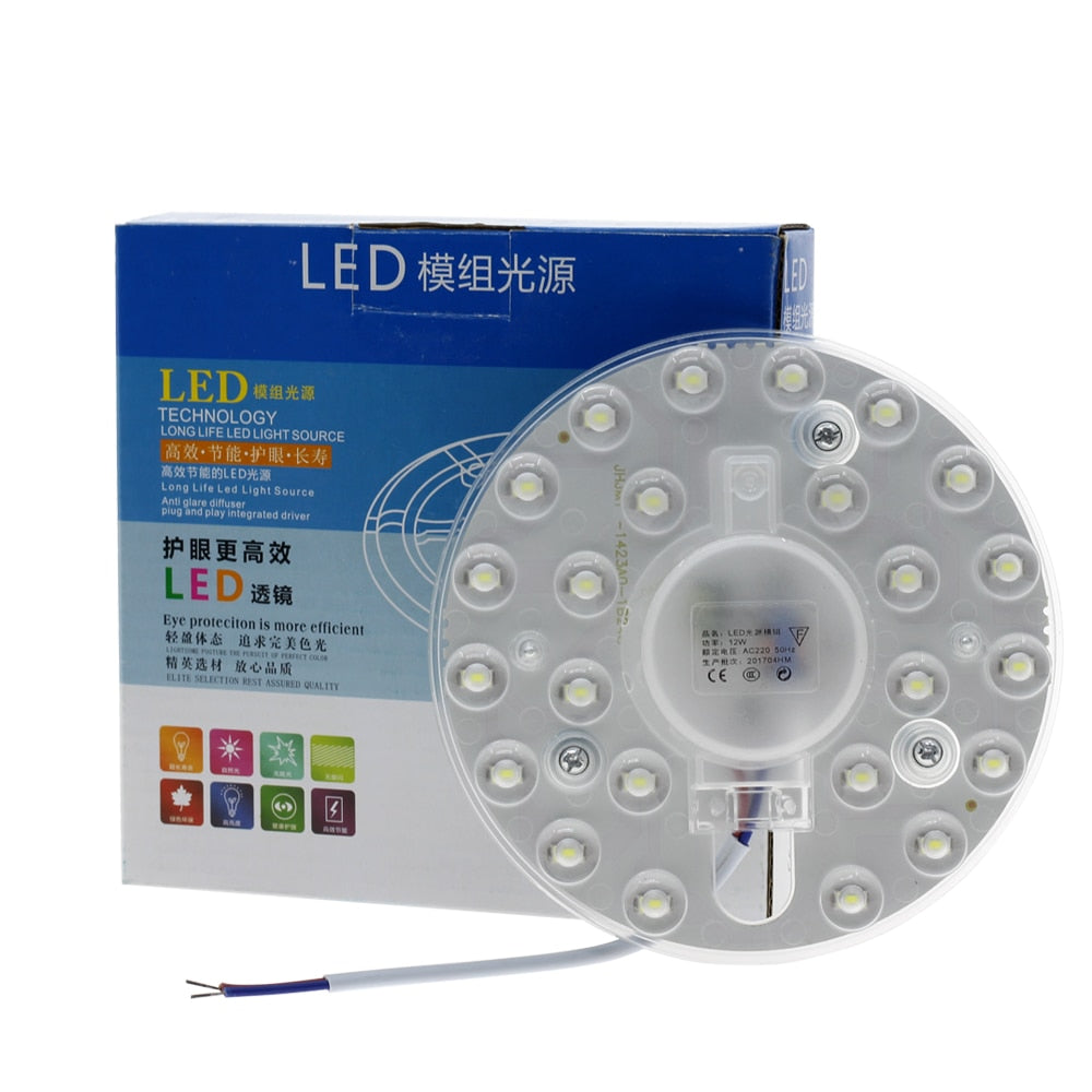LED Panel Downlight AC220V 12W 18W 24W 36W 2835 SMD High Brightness LED Module Lighting Source for Ceiling Lamps Indoor Lighting