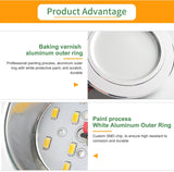 Kaguyahime 10 PCS LED Downlight 3W 5W 7W 12W 18W High Bright Downlights AC 110V 220V Round Recessed Panel Light LED Spot Lighting