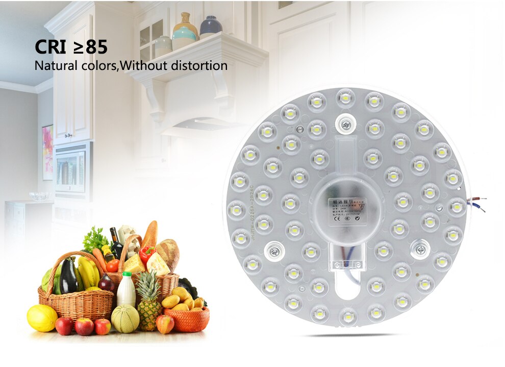 LED Panel Downlight AC220V 12W 18W 24W 36W 2835 SMD High Brightness LED Module Lighting Source for Ceiling Lamps Indoor Lighting