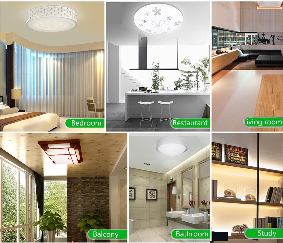 LED Panel Downlight AC220V 12W 18W 24W 36W 2835 SMD High Brightness LED Module Lighting Source for Ceiling Lamps Indoor Lighting