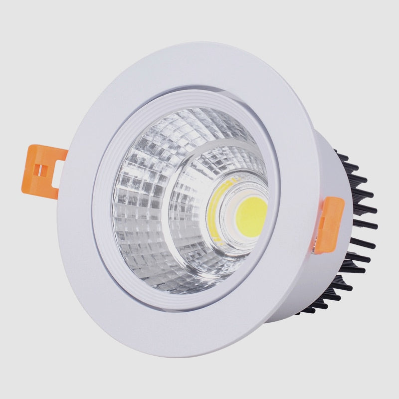 Circular Dimmable Recessed LED Downlights 7W 9W 12W 15W COB LED Ceiling Spot Lights AC110-240V LED Ceiling Lamps Indoor Lighting