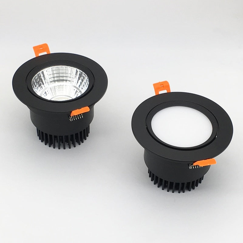 Circular Dimmable Recessed LED Downlights 7W 9W 12W 15W COB LED Ceiling Spot Lights AC110-240V LED Ceiling Lamps Indoor Lighting