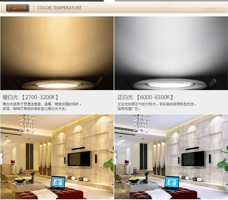 New Arrival 15W 6pcs/lot Waterproof IP65 Dimmable led downlight COB 15W dimming LED Spot light led ceiling lamp