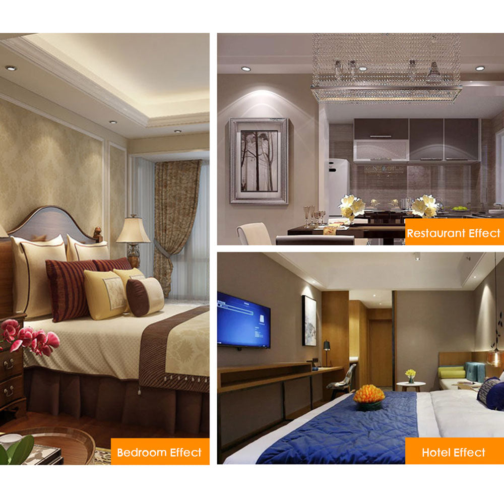 LED Light Bulbs Smart WiFi 4.5W Downlight Bluetooth-compatible Lamp RGBW Dimmable Spot Light APP Remote Control White/Warm Light