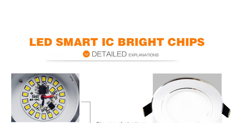 Led Downlight 3W 5W 7W 9W 12W 15W 18W AC 220V 230V 110V Ceiling Bathroom Lamps Living Room Light Home Indoor Lighting