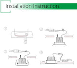 White Led Downlight Aluminum 90-260V AC Round Led Lamp Foyer Recessed Luminaire Panel Light Spot Ceiling downlights