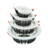Downlight LED 7W 12W 20W 30W 40W 85-265V Dimmable LED Recessed COB Ceiling Down Lights Bathroom Kitchen Spot Lighting