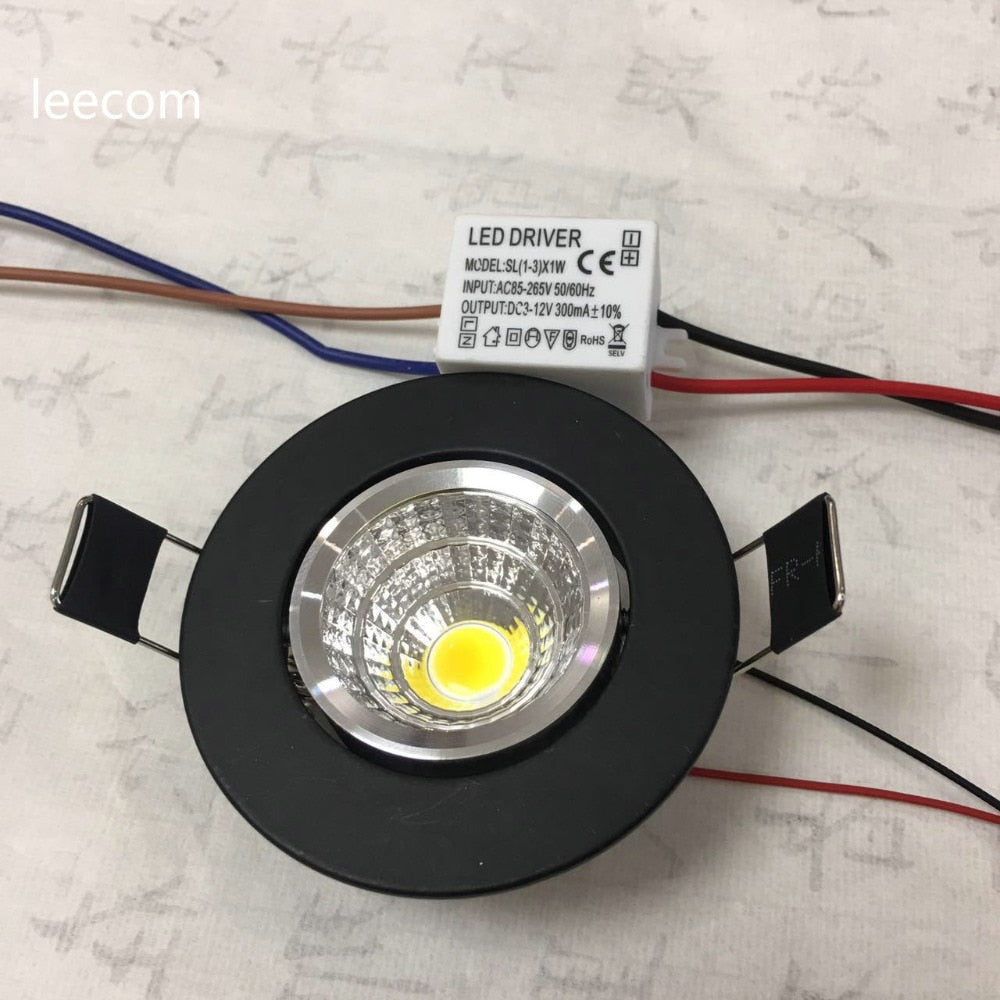 Downlight Spot LED Ceiling Lights 3w 20pcs/lot Down Power Warm Color With Epistar 300-360lm High Brightness