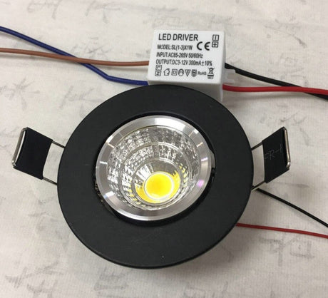 Downlight Spot LED Ceiling Lights 3w 20pcs/lot Down Power Warm Color With Epic star 300-360lm High Brightness