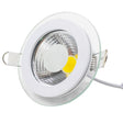 LED Downlight COB Dimmable 7W 10W 12W 15W 20W 30W LED COB Panel Light AC85-265V Recessed COB Downlight Glass Cover LED Spot bulb