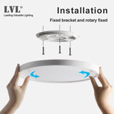 Modern LED Smart Ceiling Light Dimmable Home Lighing WiFi Tuya App AI Voice Control Ultrathin Surface Mounting Ceiling Lamp