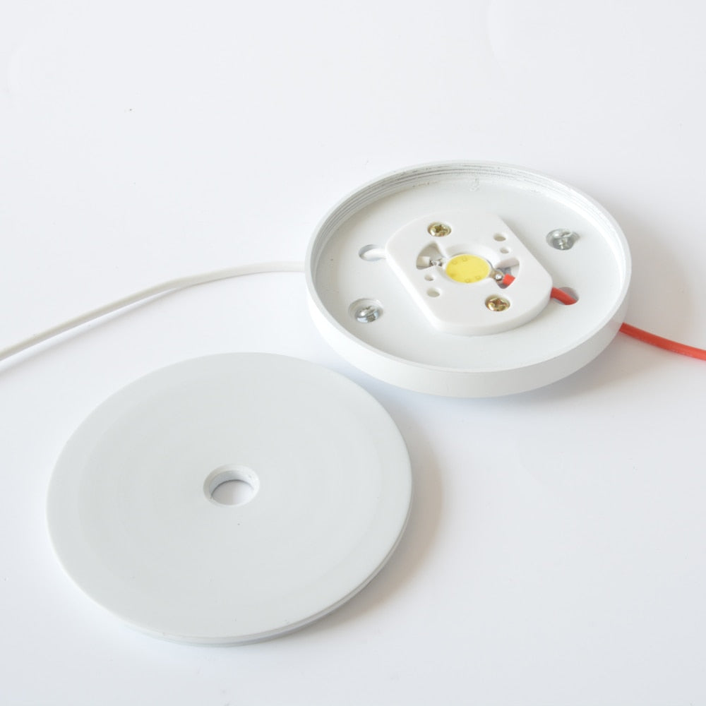 Mini LED Downlights Ultrathin 7W 220v Surface Mounted Stainless Steel Ceiling Lamp For Cabinet/Wine/Jewelry Display Lighting