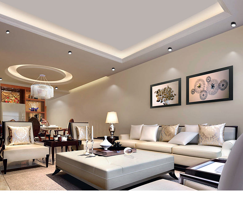 Mini LED Downlights Ultrathin 7W 220v Surface Mounted Stainless Steel Ceiling Lamp For Cabinet/Wine/Jewelry Display Lighting