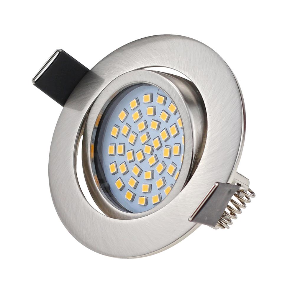 LED Downlight 6PCS 230v 3 inch warm white 3000k recessed ceiling lighting adjustable ultra slim 5w led downlight