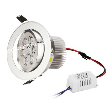 LED Downlight 20pcs/lot wholesale price 3W 9W 12W 15W 21W led downlights Recessed AC85-265V silver 110-770LM Cold /Pure/Warm white