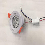 LED Downlight 20pcs/lot 3W Small Led Downlights Recessed Mini Adjustable Cob Cabinet Spot Lights Hole Size 40-45mm