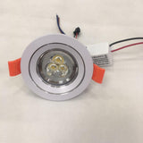 LED Downlight 20pcs/lot 3W Small Led Downlights Recessed Mini Adjustable Cob Cabinet Spot Lights Hole Size 40-45mm