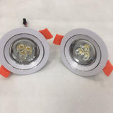 LED Downlight 20pcs/lot 3W Small Led Downlights Recessed Mini Adjustable Cob Cabinet Spot Lights Hole Size 40-45mm