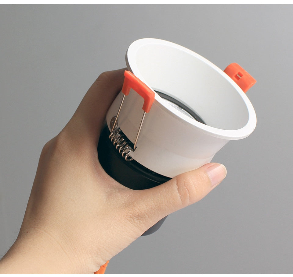 Aisilan Recessed LED Modern Dimmable Downlight Angle Adjustable Built-in LED Spot light Narrow border 7W for Indoor Lighting