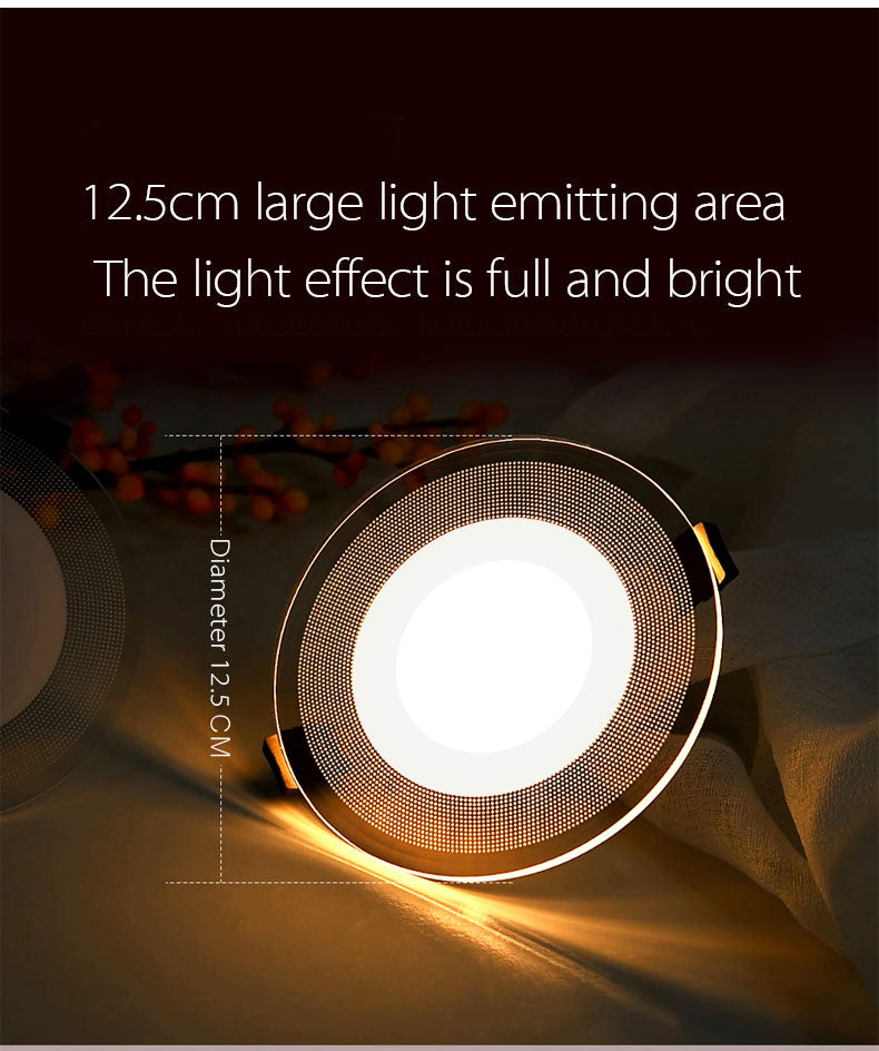 LED Downlight 10pcs Light guide LED Downlight Round Shape Acrylic Panel Lights Ceiling Recessed Lamps 3W 5W 7W 9W 12W 15W High Brightness