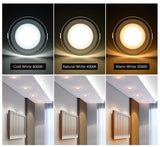 LED Downlight 10pcs Light guide LED Downlight Round Shape Acrylic Panel Lights Ceiling Recessed Lamps 3W 5W 7W 9W 12W 15W High Brightness