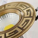 Loft European Style Luxury Pure Copper 3W 5W COB Downlight Copper LED Ceiling Lamp Indoor light Cafe Store Hall