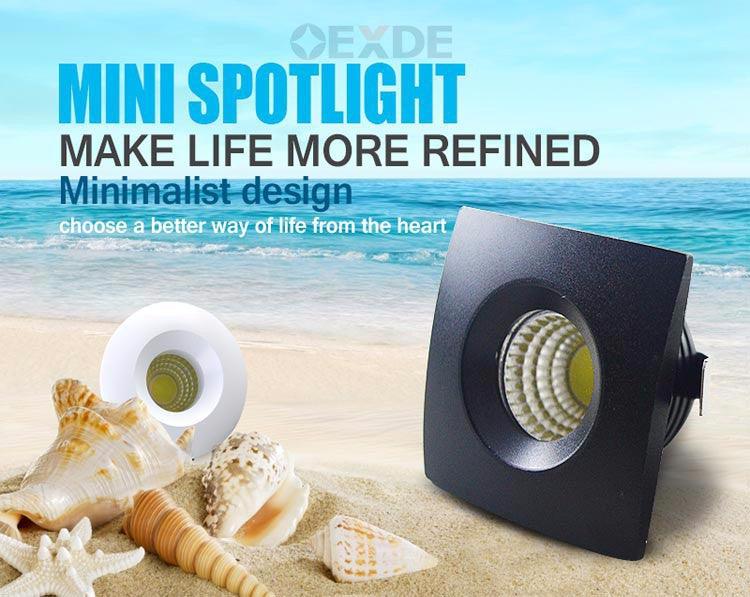 Downlight 10pcs Dimmable Mini LED downlight 5W COB Downlight  Cabinet  AC85-265V LED  Jewelry lamp bookcase led ceiling