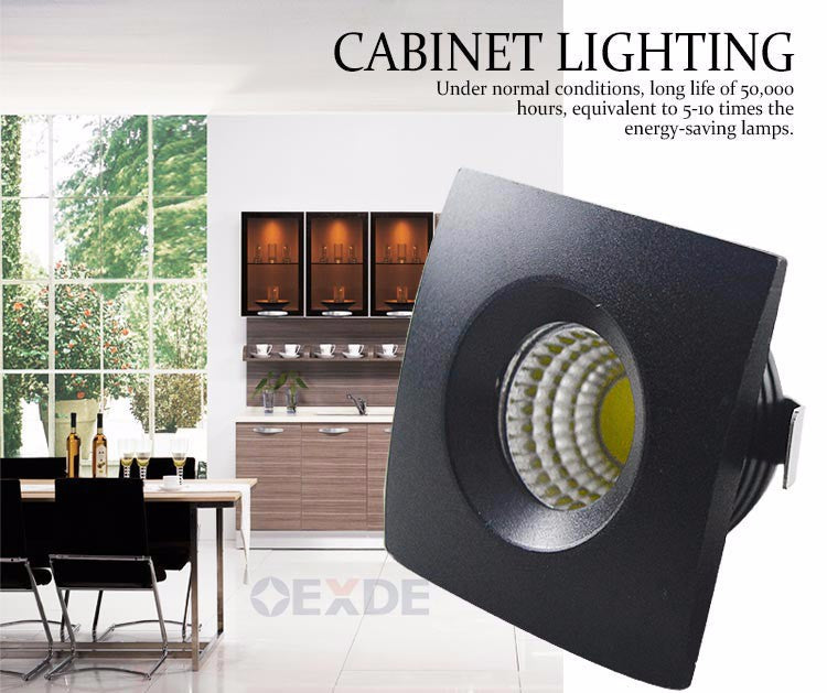 Downlight 10pcs Dimmable Mini LED downlight 5W COB Downlight  Cabinet  AC85-265V LED  Jewelry lamp bookcase led ceiling