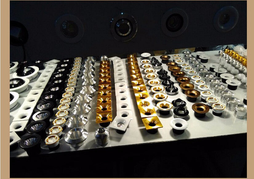 Downlight 10pcs Dimmable Mini LED downlight 5W COB Downlight  Cabinet  AC85-265V LED  Jewelry lamp bookcase led ceiling