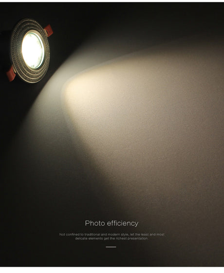 LED Downlight Spot led man-made crystal diamond Anti-glare Aluminum sparkling Recessed LED Spot Lighting AC90-260V CRI>93