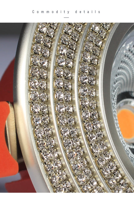 LED Downlight Spot led man-made crystal diamond Anti-glare Aluminum sparkling Recessed LED Spot Lighting AC90-260V CRI>93