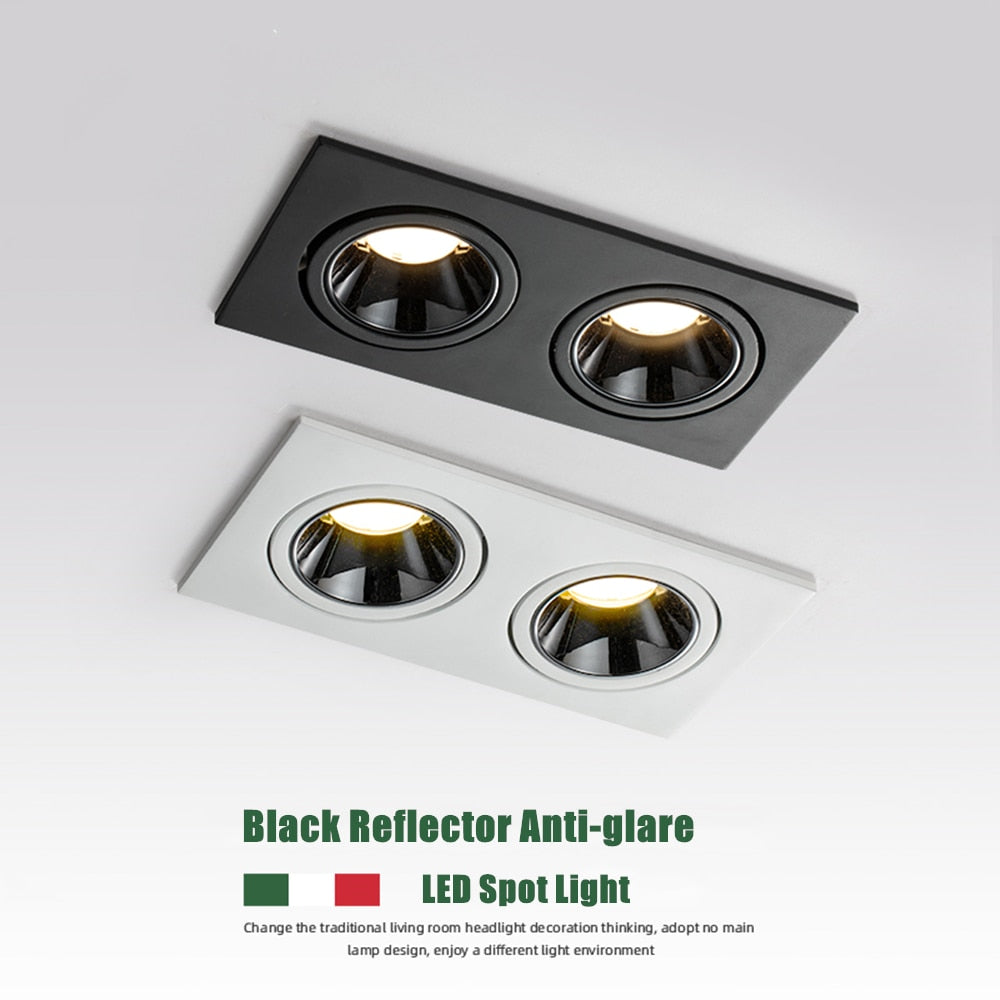 LED Embedded Ceiling Spot Light 14W 24W Square Ceiling Recessed Spot Light for Living room Home Aisle