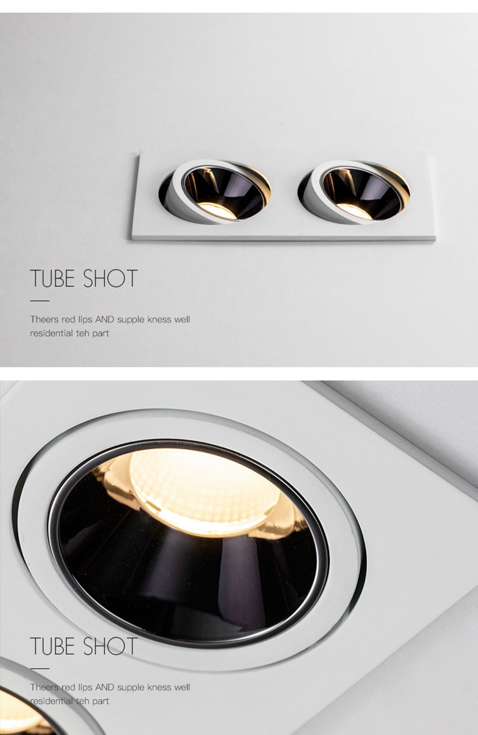 LED Embedded Ceiling Spot Light 14W 24W Square Ceiling Recessed Spot Light for Living room Home Aisle