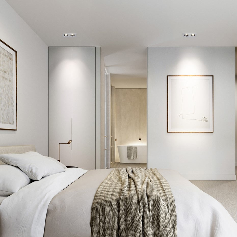 LED Embedded Ceiling Spot Light 14W 24W Square Ceiling Recessed Spot Light for Living room Home Aisle