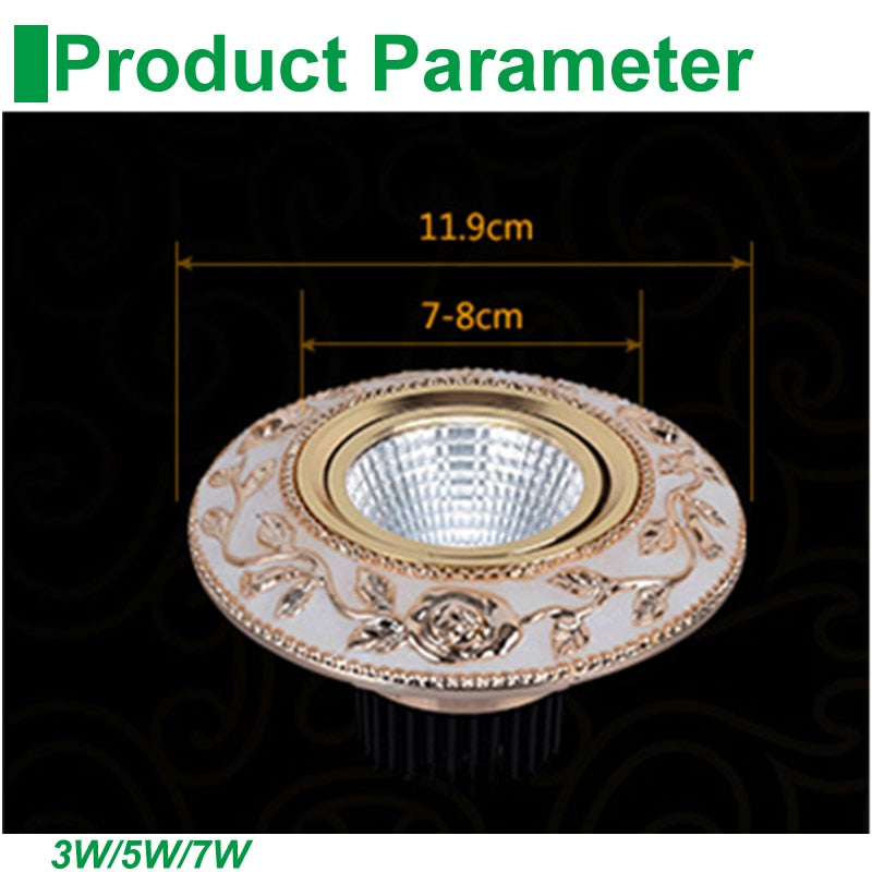 LED 4pcs/lot 5W Downlights Recessed Ceiling Spot Lamps COB Dimmable Down Lights 110V 220V Driver Included replacement for halogen