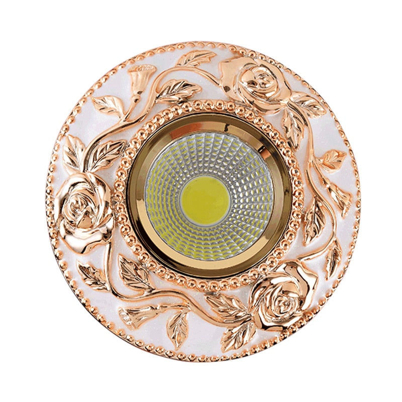 LED 4pcs/lot 5W Downlights Recessed Ceiling Spot Lamps COB Dimmable Down Lights 110V 220V Driver Included replacement for halogen